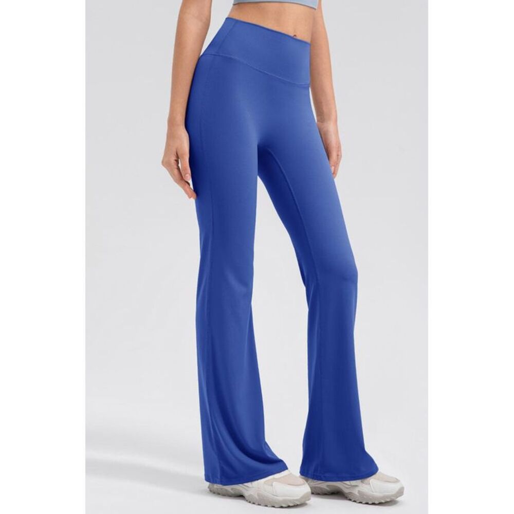 Everyday the Label HighWaisted Flare Yoga Pants Women Royal Blue
